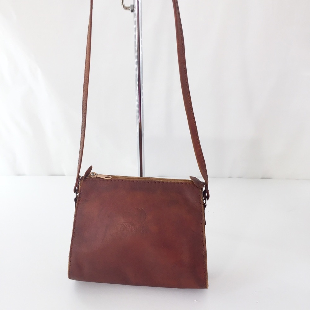 Vintage Northern Reflections Leather Crossbody Bag